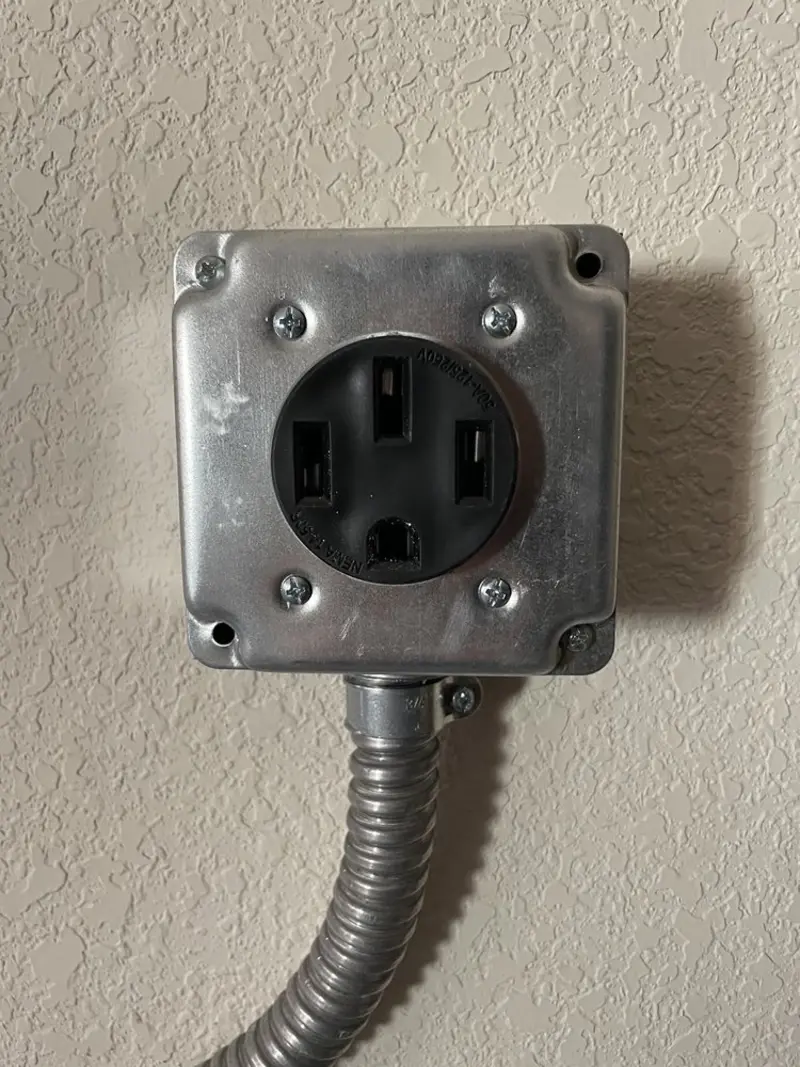 NEMA 14-50 outlet installed for Smart Home Electrical in Tracyton