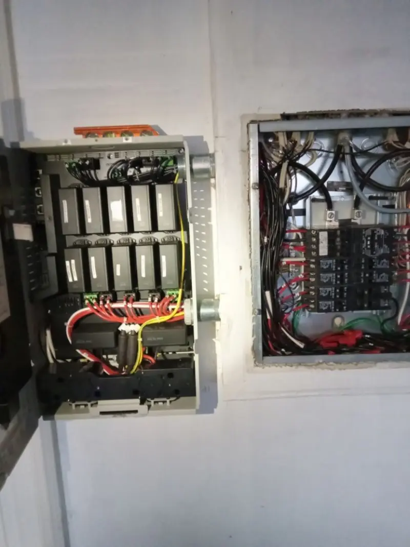 Electrical panel upgrade completed for Security Camera Wiring in Tracyton